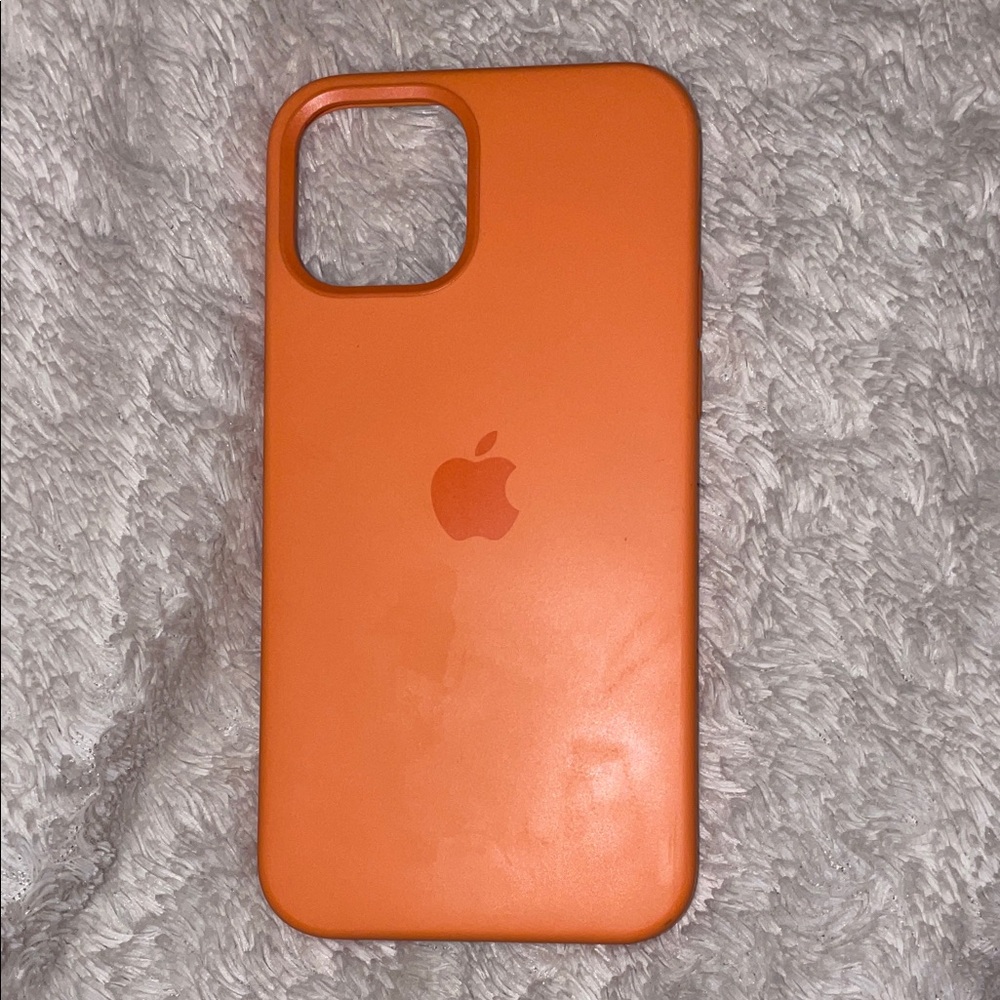 Apple Vibrant Orange iPhone 12pro Case